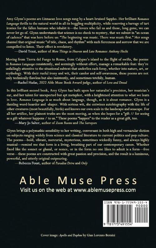 Romance Language (Able Muse Book Award for Poetry)