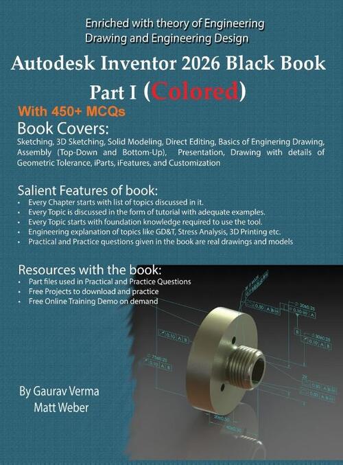 Autodesk Inventor 2026 Black Book Part I