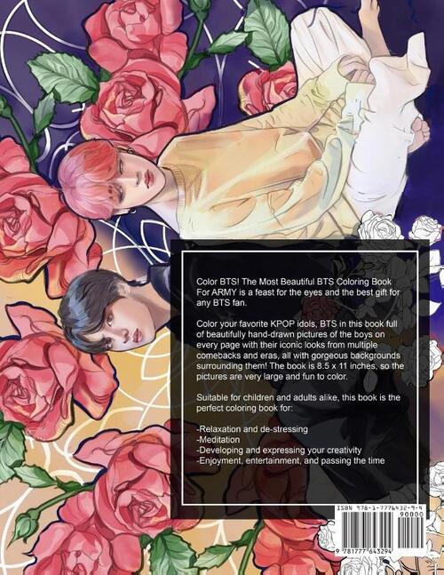 Color BTS! The Most Beautiful BTS Coloring Book For ARMY