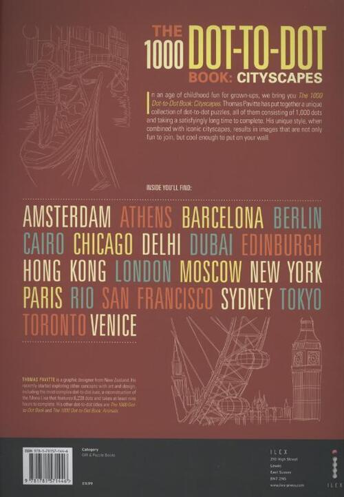 The 1000 Dot-to-Dot Book: Cityscapes
