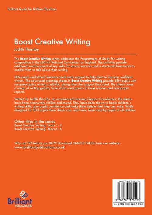 Boost Creative Writing-Planning Sheets to Support Writers (Especially Sen Pupils) in Years 3-4