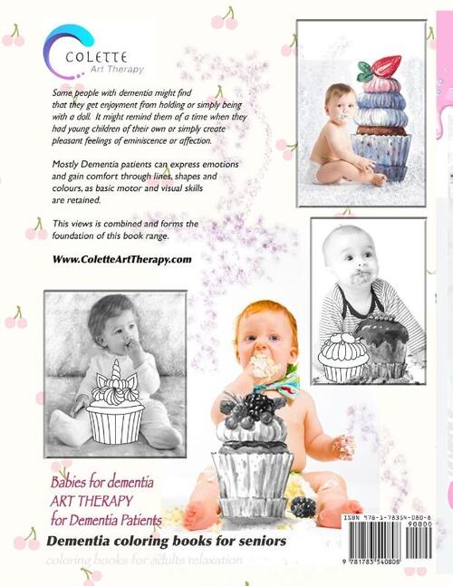 Cupcakes Coloring Books for Dementia and Alzheimer's patients
