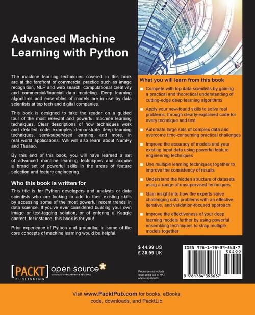 Advanced Machine Learning with Python