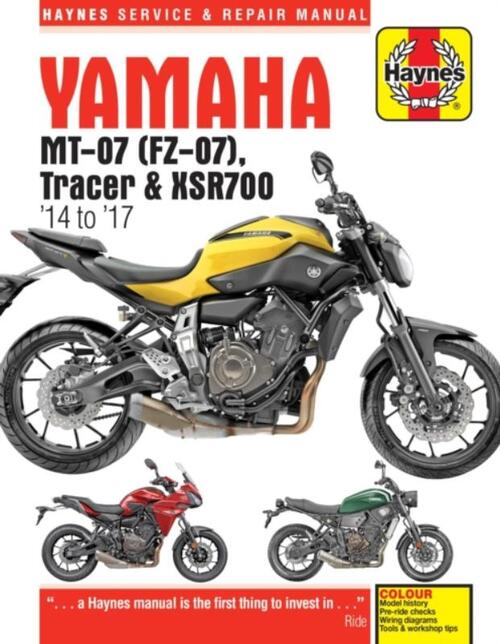 Yamaha MT-07, Tracer & XSR700 (14 to 17) Haynes Repair Manual