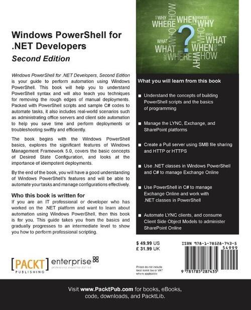 Windows PowerShell for .NET Developers -