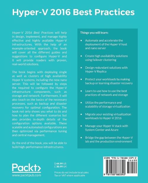 Hyper-V 2016 Best Practices