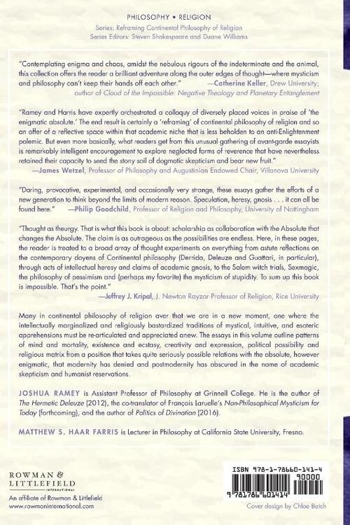 Speculation, Heresy, and Gnosis in Contemporary Philosophy of Religion