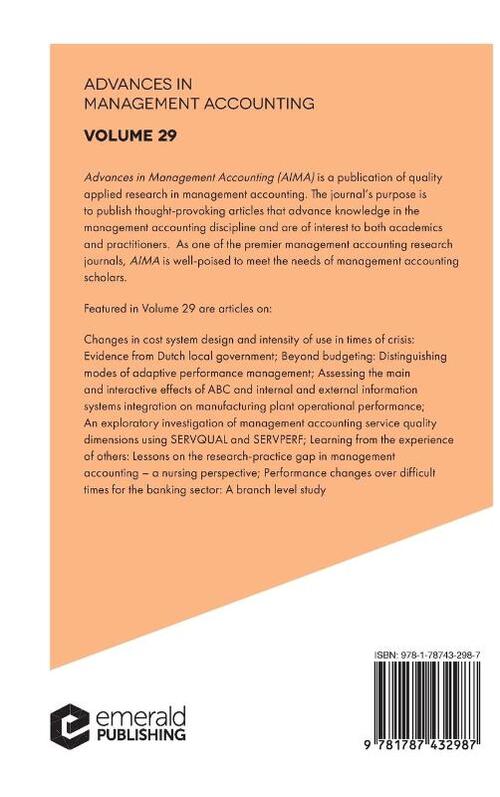 Advances in Management Accounting