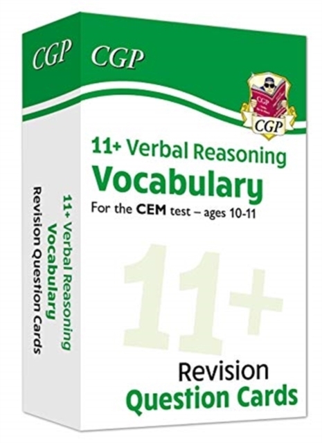 11+ CEM Revision Question Cards: Verbal Reasoning Vocabulary - Ages 10-11