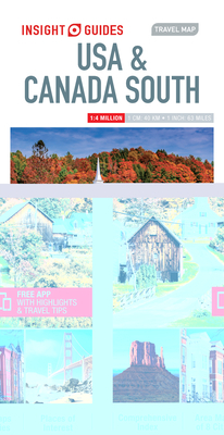 Insight Guides Travel Map USA & Canada South (Insight Maps)