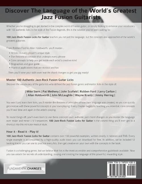 100 Jazz-Rock Fusion Licks for Guitar