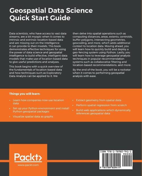 Geospatial Data Science Quick Start Guide