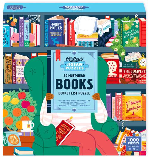 50 Must-Read Books Of The World Bucket List 1000-Piece Puzzle