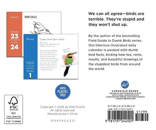 The Field Guide to Dumb Birds 2027 Daily Calendar