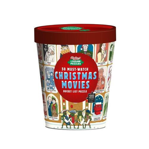 50 Must-Watch Christmas Movies Bucket List 1000-Piece Jigsaw Puzzle