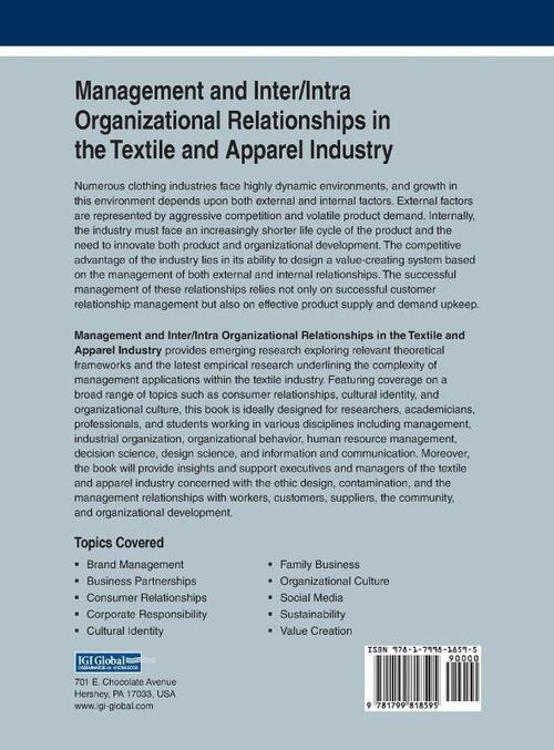Management and Inter/Intra Organizational Relationships in the Textile and Apparel Industry