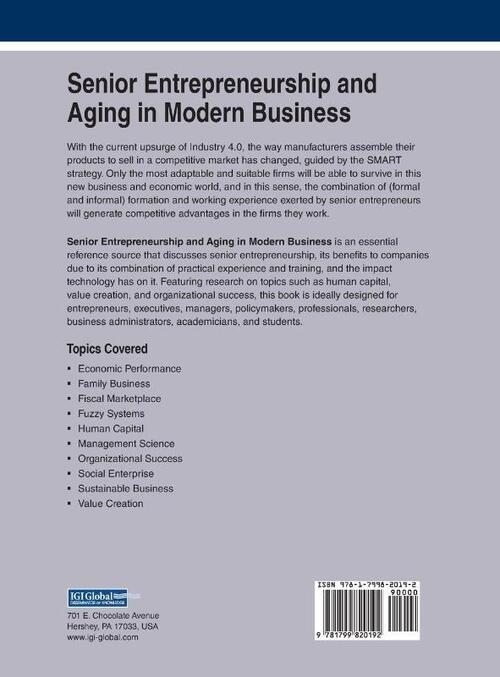 Senior Entrepreneurship and Aging in Modern Business