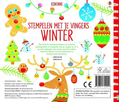 Stempelen met je vingers Winter