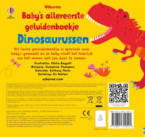 Baby’s allereerste geluidenboekje – Dinosaurussen