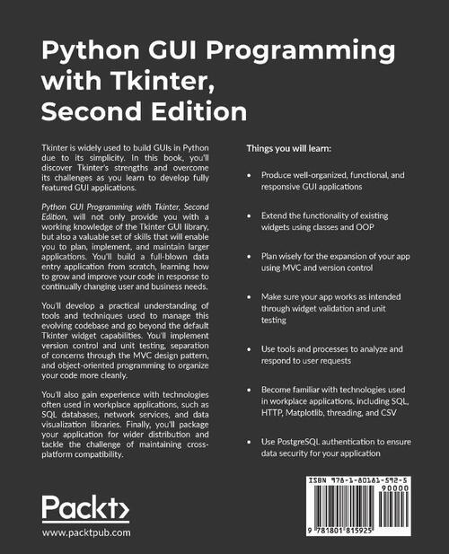 Python GUI Programming with Tkinter