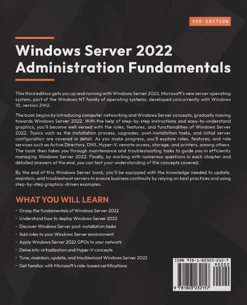 Windows Server 2022 Administration Fundamentals