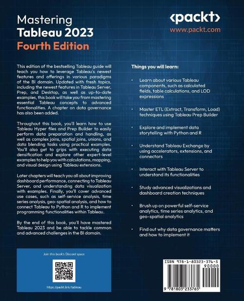 Mastering Tableau 2023 - Fourth Edition