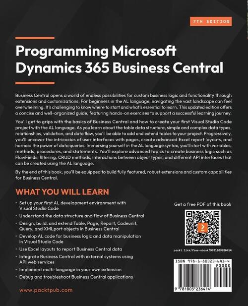 Programming Microsoft Dynamics 365 Business Central - Seventh Edition
