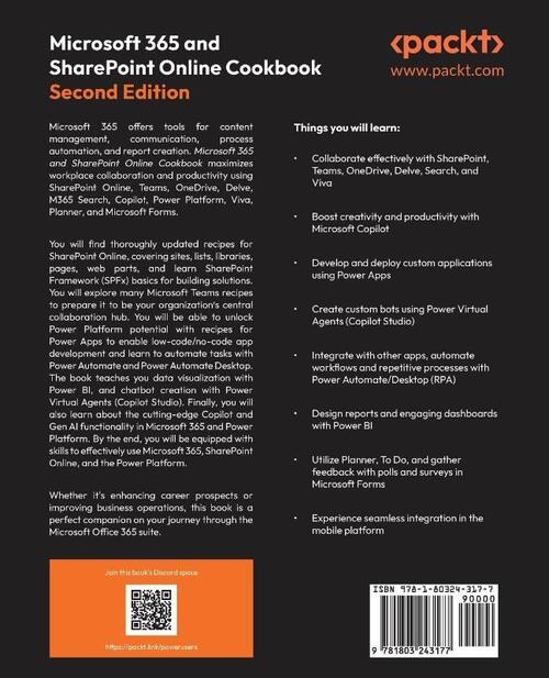 Microsoft 365 and SharePoint Online Cookbook