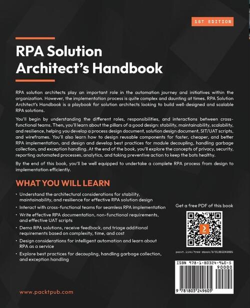 RPA Solution Architect's Handbook