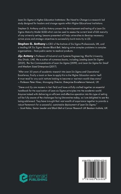 Lean Six Sigma in Higher Education Institutions