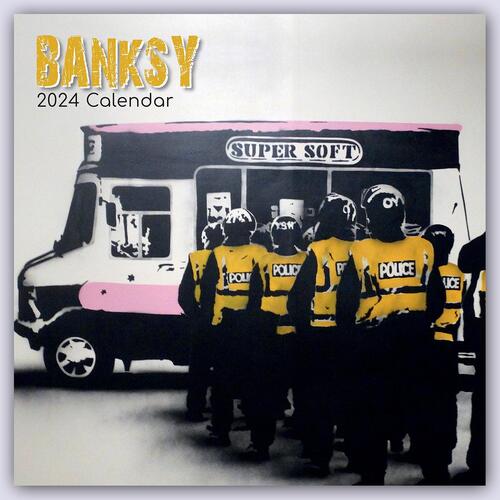 Banksy 2024 16Monatskalender Boek 9781804107607 Bruna