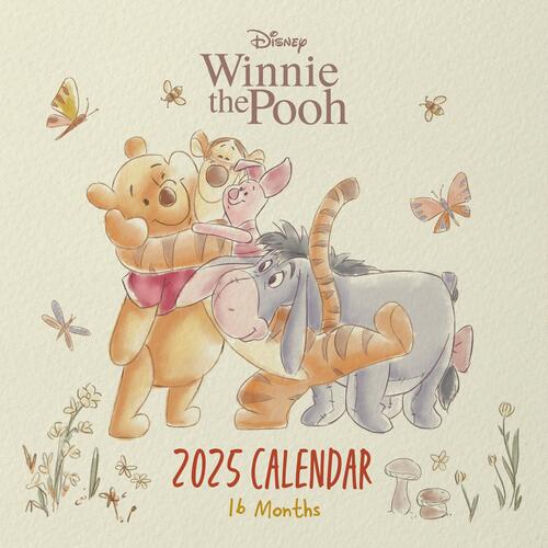 Winnie the Pooh (Crafting New Beginnings) 2025 Square Calendar