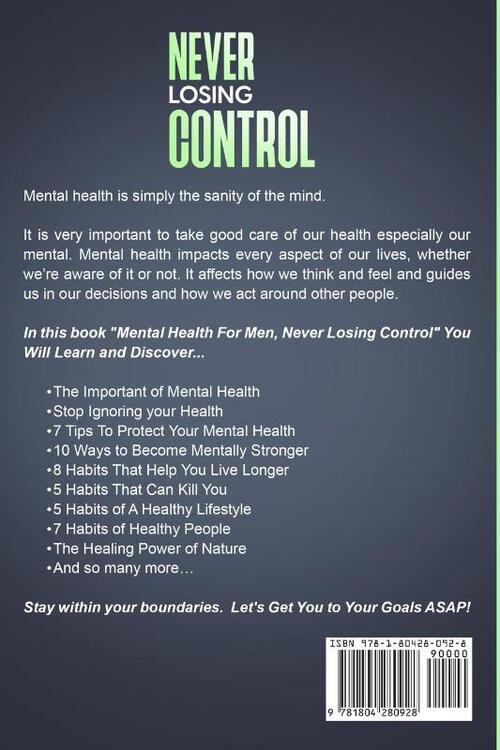 Mental Health For Men