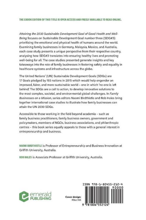 Attaining the 2030 Sustainable Development Goal of Good Health and Well-Being