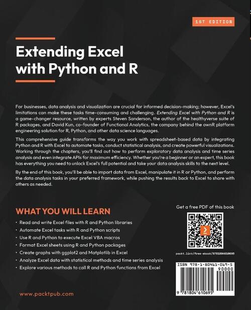 Extending Excel with Python and R