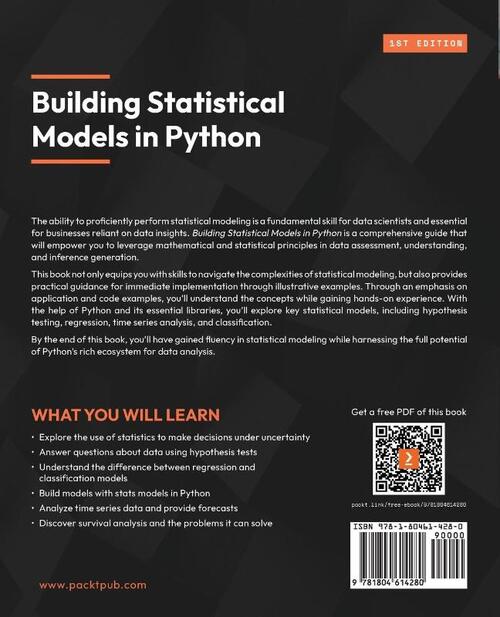Building Statistical Models in Python