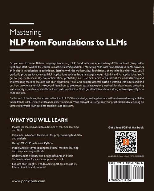Mastering NLP from Foundations to LLMs