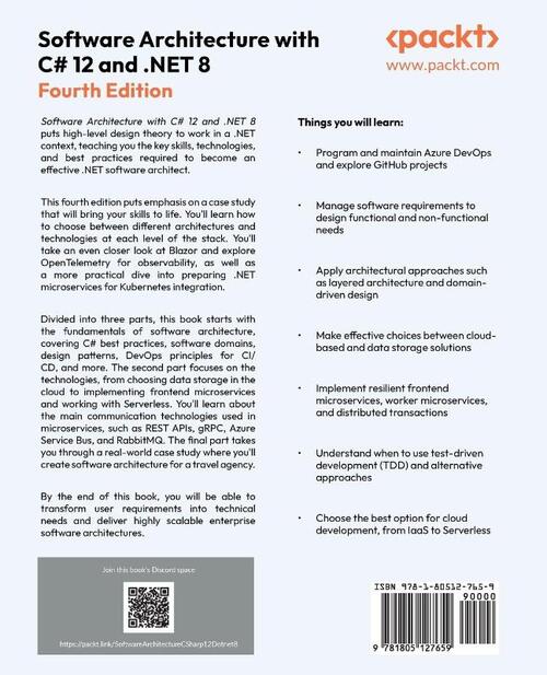 Software Architecture with C# 12 and .NET 8 - Fourth Edition