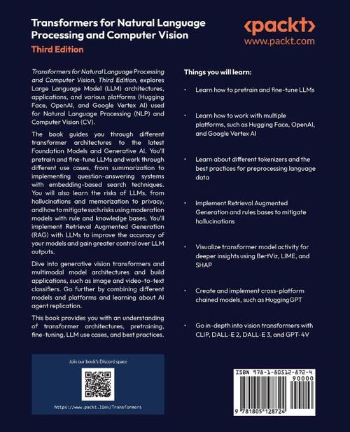 Transformers for Natural Language Processing and Computer Vision - Third Edition