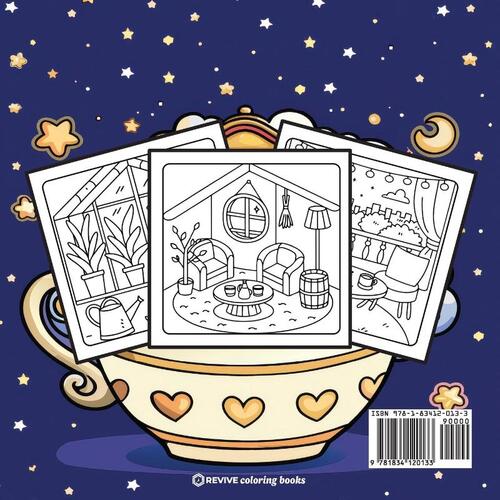 Bold & Easy Cozy Spaces Coloring Book