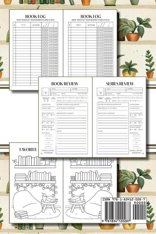 Reading Journal (Bookshelves with Greenery)