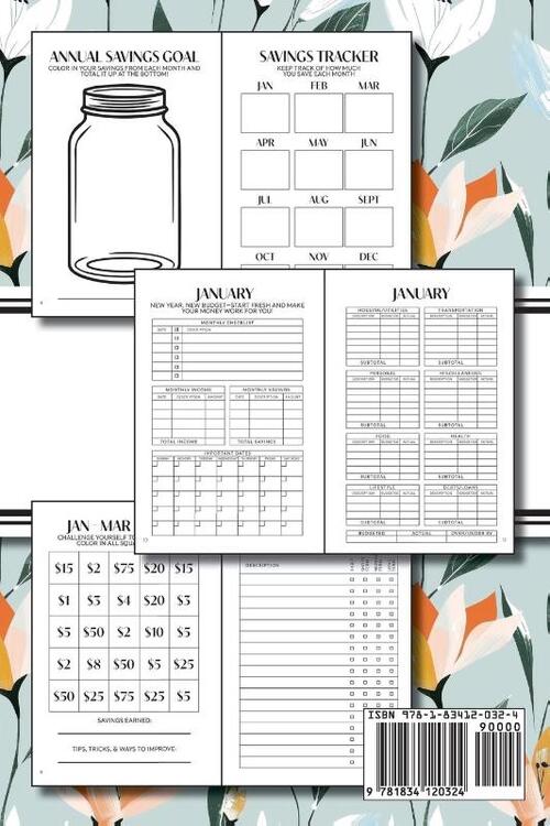 Budget Tracker (Orange and White Flowers)