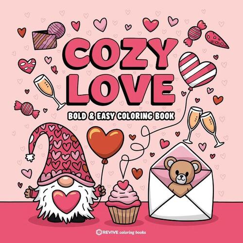 Bold & Easy Cozy Love Coloring Book