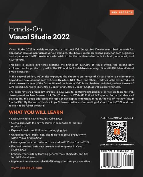 Hands-On Visual Studio 2022 - Second Edition