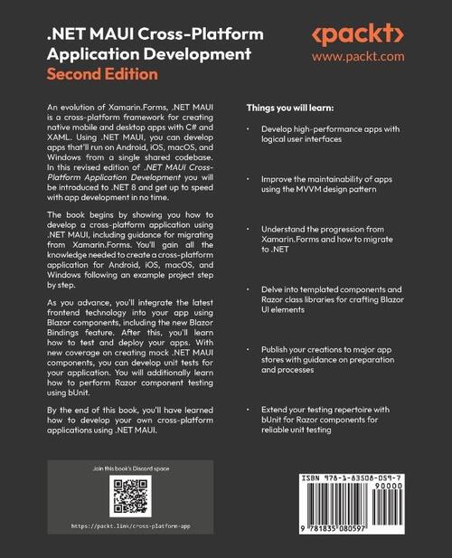 .NET MAUI Cross-Platform Application Development - Second Edition