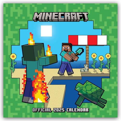 Official Minecraft Square Calendar 2025