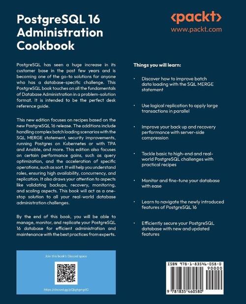 PostgreSQL 16 Administration Cookbook