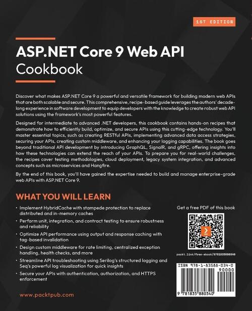 ASP.NET Core 9 Web API Cookbook
