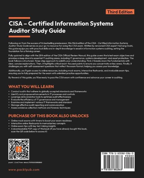CISA - Certified Information Systems Auditor Study Guide - Third Edition