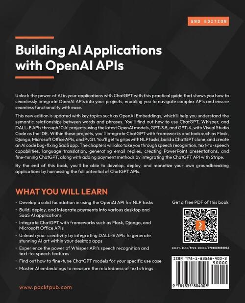 Building AI Applications with OpenAI APIs - Second Edition